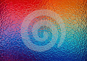 Colorful textured glass abstract background with vibrant gradient light