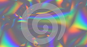 Abstract Holographic Rainbow Light Background