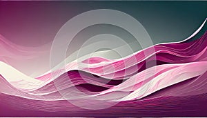 Abstract Pink Wave Vector Background