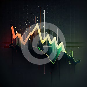 abstract background with financial charts and graphs. Eps 10 vector file