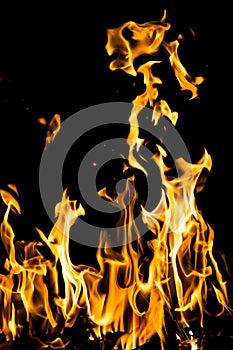 Abstract background. fire flames on a black background