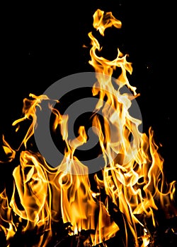 Abstract background. fire flames on a black background