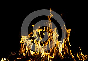 Abstract background. fire flames on a black background