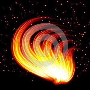 Abstract background-fire shape.