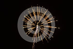 Abstract Background: Fireworks Pink and Gold Spark