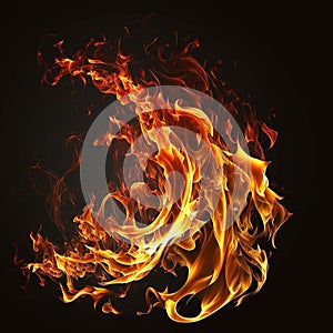 Abstract background with flames wallpaper 1