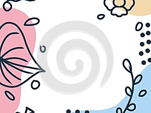 Abstract background with flower pattern