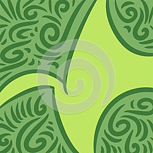 Abstract background with flowing curvy shapes collage.