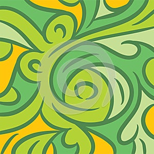 Abstract background with flowing curvy shapes collage.