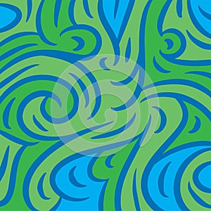 Abstract background with flowing curvy shapes collage.