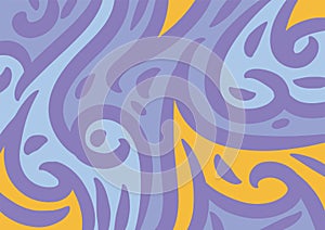 Abstract background with flowing curvy shapes collage.