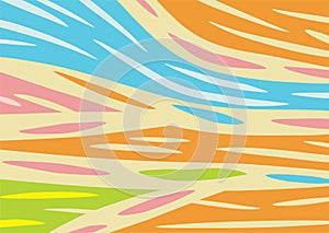 Abstract background with flowing curvy shapes collage.