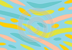 Abstract background with flowing curvy shapes collage.