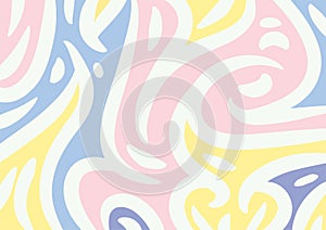 Abstract background with flowing curvy shapes collage.