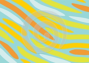 Abstract background with flowing curvy shapes collage.