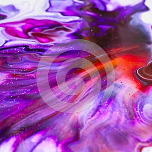 Abstract background with fluid paint