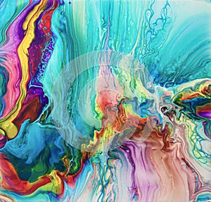 Abstract background in Fluidart style for backgrounds, banners, posters, paintings