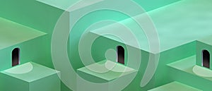 Abstract Background. Gateway to success and unconventional alternatives to the concept of business expansion on Green. banner