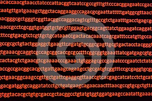 Abstract background, genetic code