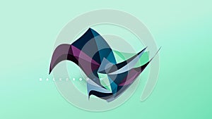 Abstract background - geometric origami style shape composition, triangular low poly design concept. Colorful trendy