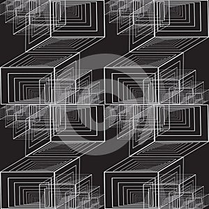 Abstract background. Geometric pattern with cubes