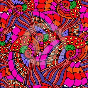 Abstract background of geometric shapes drawn