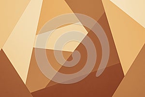 Earth tones abstract background. Geometric shapes beige and brown colored