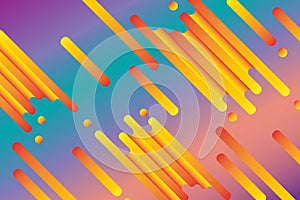 Abstract background of geometric shapes in gradient. IT technologies and programming. Vector web page banner template