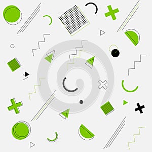 Abstract background, with geometric shapes. Green and black. Concept for the web