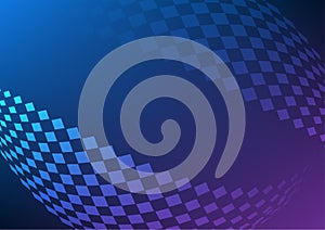 Abstract background, geometric squares, arranged in waves