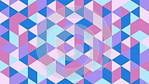 Abstract background of geometric triangle shapes. Vector seamless pattern with punchy pastel colors