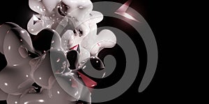 Abstract background Glazed tile texture 3d illustration