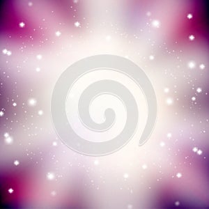 Abstract background with glittering and light purple rays