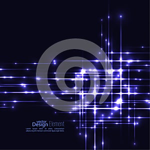 Abstract background with glowing rays