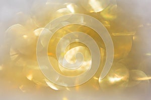 Abstract background gold bokeh circles for use background