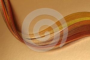 Abstract background. Gold bronze wave texture paper