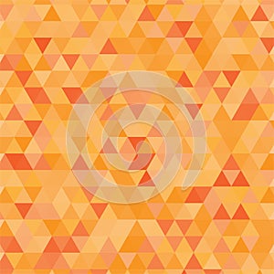 Abstract background with gold and red triangle shapes. Mosaic. Digital style