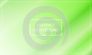 light green and white gradient abstract background with frame and diagonal shining