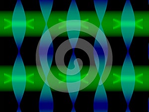 Abstract background, gradient blue green fluorescent geometric decorative modern pattern