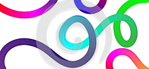 Abstract Background with Gradient Color Wave Pattern. 3D Wavy Rainbow Lines. Vector Geometric Design Elements.eps 10