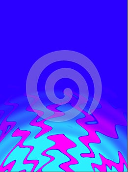 Abstract background, gradient cyan blue fluorescent geometric decorative modern pattern