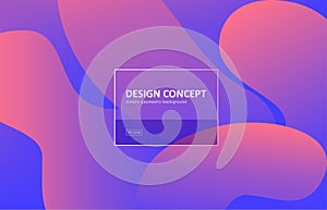 Abstract background, gradient geometric shape vector design. Graphic pattern in minimal style. Dynamic motion backdrop