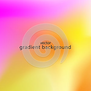 Abstract background of gradient passing from pink through orange to yellow. Summer backdrop