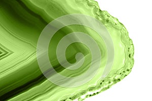 Abstract background - green agate slice mineral macro PANTONE greenery