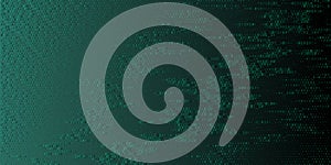 Abstract Background green binary programming code. Concept digital data Technology. Vector Illustration