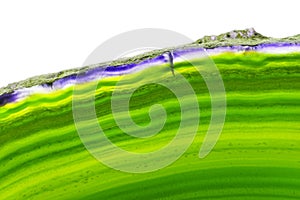 Abstract background - green lemon agate slice mineral