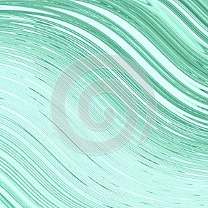 Abstract background in green. Patterns of green lines. Wave texture. Abstract image of grass. A swirl of lines. Elegant smooth