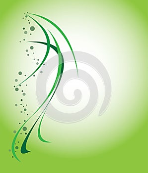 Abstract background in green tones photo