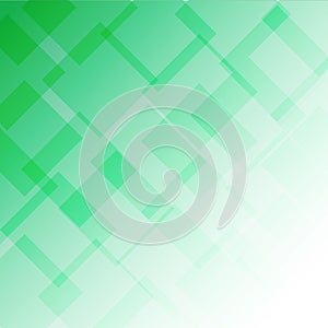Abstract background with green transparen rhombus light vector