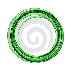 Abstract background of green vector circles wave design, frame design element